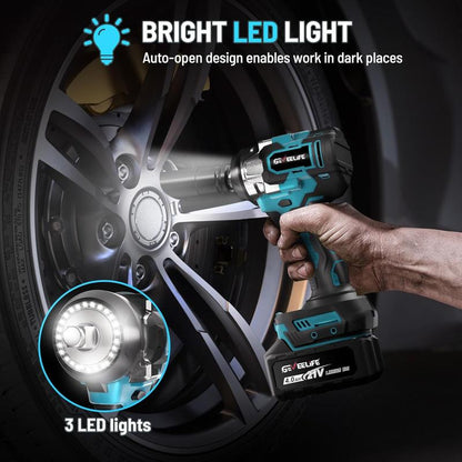 GEVEELIFE 700Nm 3 in 1 Brushless Impact